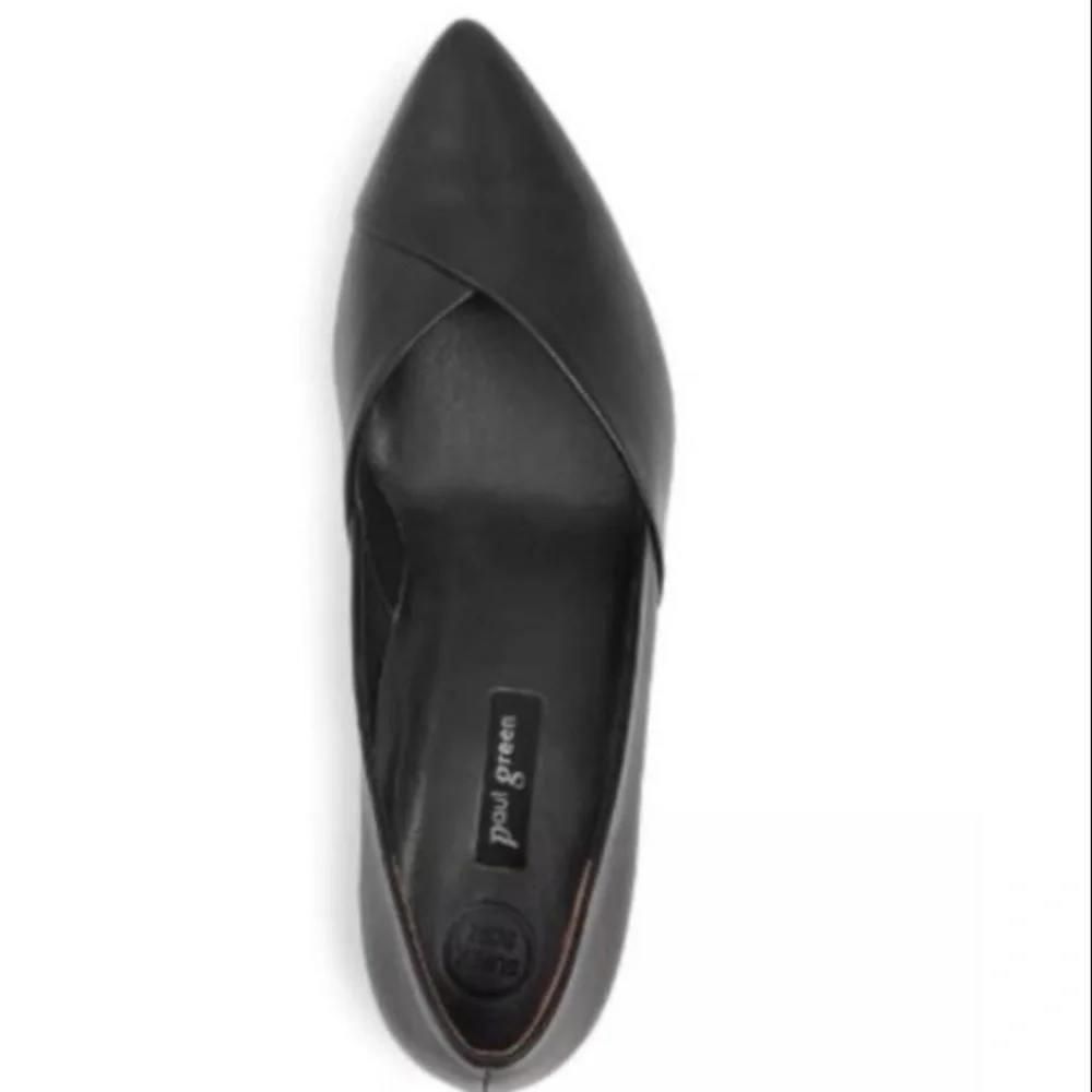 PAUL GREEN🔴black Leather pumps Size UK 5 US 7.5 gently used - Picture 3 of 16
